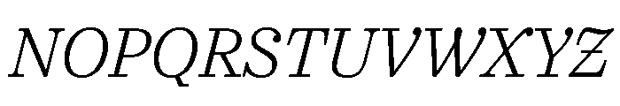 Urge Text Light Italic Font UPPERCASE