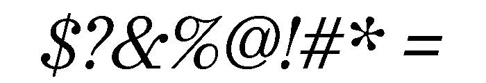 Urge Text Regular Italic Font OTHER CHARS