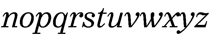 Urge Text Regular Italic Font LOWERCASE