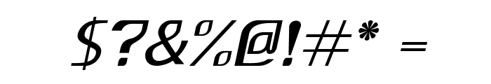 Ursal-BoldItalic Font OTHER CHARS