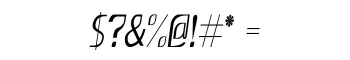 Ursal-CondensedItalic Font OTHER CHARS