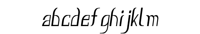 Ursal-CondensedItalic Font LOWERCASE