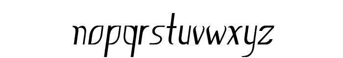 Ursal-CondensedItalic Font LOWERCASE