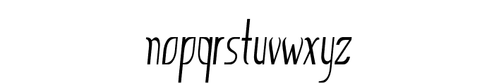 Ursal-ExtracondensedItalic Font LOWERCASE