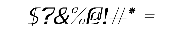 Ursal-Italic Font OTHER CHARS