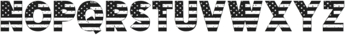 USA Flag Retro Font Regular otf (400) Font LOWERCASE