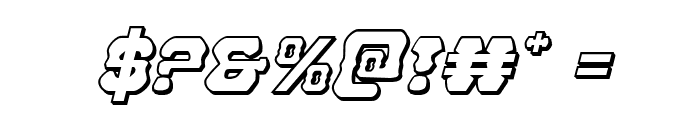 U.S. Marshal 3D Italic Font OTHER CHARS