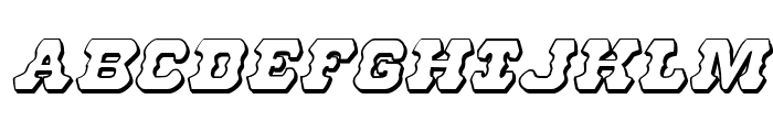 U.S. Marshal 3D Italic Font UPPERCASE