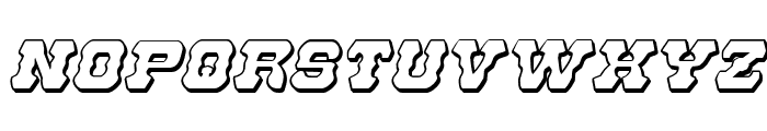 U.S. Marshal 3D Italic Font UPPERCASE