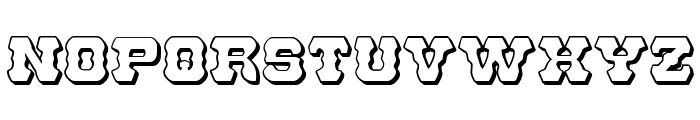 U.S. Marshal 3D Regular Font UPPERCASE