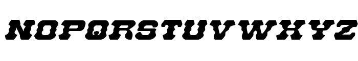 U.S. Marshal Expanded Italic Font UPPERCASE