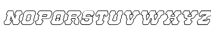 U.S. Marshal Shadow Italic Font UPPERCASE