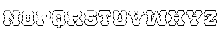 U.S. Marshal Shadow Regular Font LOWERCASE
