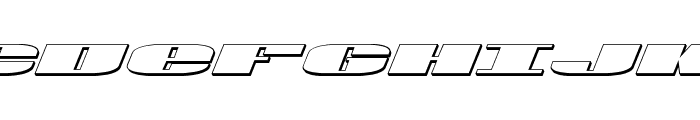 U.S.A. 3D Italic Sample