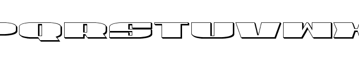 U.S.A. 3D Font LOWERCASE
