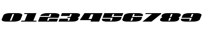 U.S.A. Condensed Italic Font OTHER CHARS