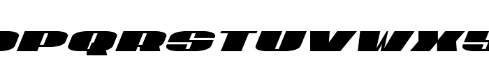 U.S.A. Condensed Italic Font UPPERCASE