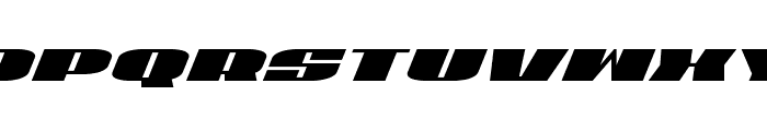 U.S.A. Condensed Italic Font LOWERCASE