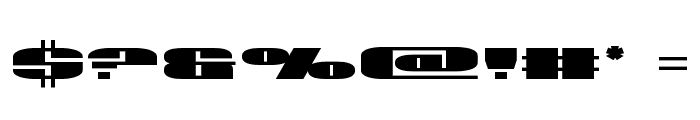 U.S.A. Condensed Font OTHER CHARS