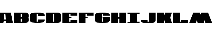 U.S.A. Condensed Font UPPERCASE