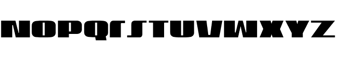 U.S.A. Condensed Font LOWERCASE