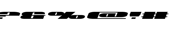 U.S.A. Expanded Italic Font OTHER CHARS