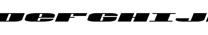 U.S.A. Expanded Italic Sample