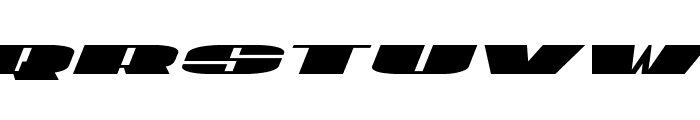 U.S.A. Expanded Italic Font UPPERCASE