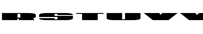 U.S.A. Expanded Font UPPERCASE