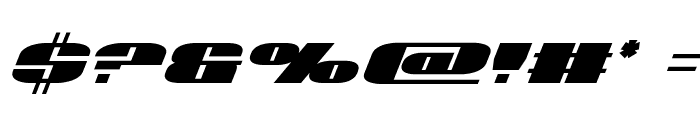 U.S.A. Extra-Condensed Italic Font OTHER CHARS