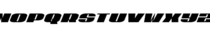 U.S.A. Extra-Condensed Italic Font UPPERCASE