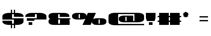 U.S.A. Extra-Condensed Font OTHER CHARS