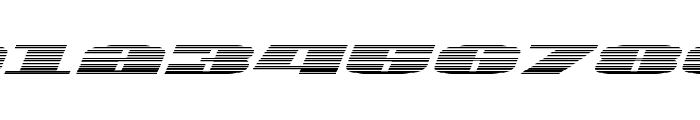 U.S.A. Gradient Italic Font OTHER CHARS