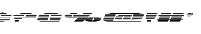 U.S.A. Gradient Italic Font OTHER CHARS