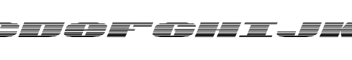 U.S.A. Gradient Italic Sample