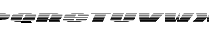 U.S.A. Gradient Italic Font UPPERCASE