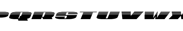 U.S.A. Halftone Italic Font UPPERCASE