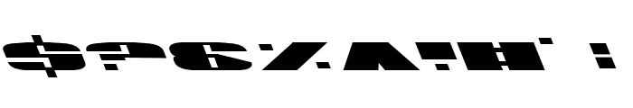 U.S.A. Leftalic Font OTHER CHARS