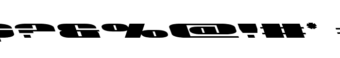 U.S.A. Leftalic Font OTHER CHARS