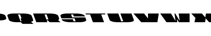 U.S.A. Leftalic Font UPPERCASE