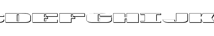 U.S.A. Shadow Font UPPERCASE