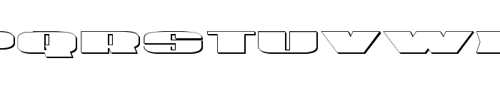 U.S.A. Shadow Font UPPERCASE