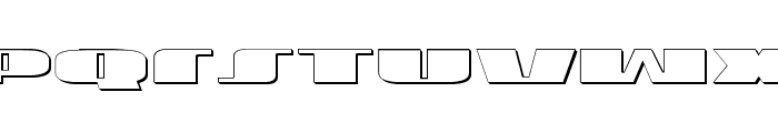 U.S.A. Shadow Font LOWERCASE