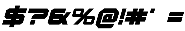 U.S.S. Dallas Bold Italic Font OTHER CHARS