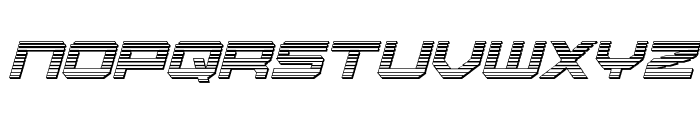 U.S.S. Dallas Chrome Italic Font UPPERCASE
