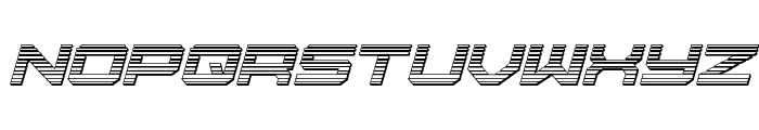 U.S.S. Dallas Chrome Italic Font LOWERCASE