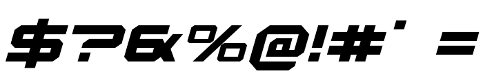 U.S.S. Dallas Expanded Italic Font OTHER CHARS