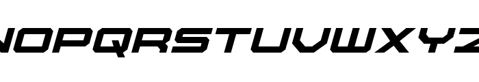 U.S.S. Dallas Expanded Italic Font UPPERCASE