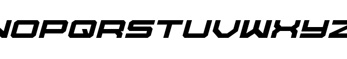 U.S.S. Dallas Expanded Italic Font LOWERCASE