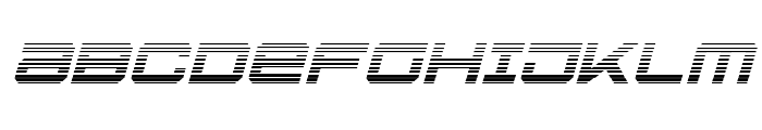 U.S.S. Dallas Gradient Italic Sample